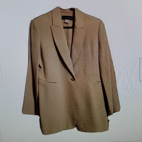 Bianca Nygard Blazer 8 100% Silk lined - Picture 1 of 7